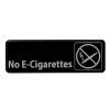 BarProducts.com "No E-Cigarettes" Sign - 9" X 3" BAR DECOR