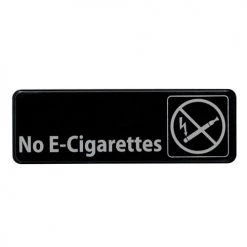 BarProducts.com "No E-Cigarettes" Sign - 9" X 3" BAR DECOR