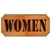 BarProducts.com Women Wood Plaque Kolorcoat™ Sign BAR DECOR