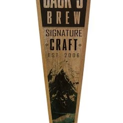 BarProducts Handcrafted Oak Wood Beer Tap Handles - Flared Shape - Mountain Brew Woodshop Made In The USA