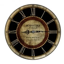 BarProducts.com CUSTOMIZE - Rustic Wooden Clock - Brewery - Multiple Sizes BAR DECOR