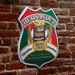 BarProducts.com CUSTOMIZABLE Wood Shield Plaque - Heritage Beer Tavern Sign - Many Options Available - Two Sizes