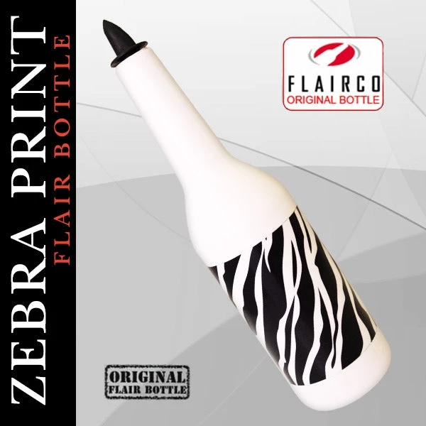 zebra-print-flair-bottle-750ml_main.jpg BarProducts.com BAR TOOLS Kolorcoat™ Flair Bottle - Zebra Print Design - 750ml