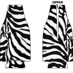 BarProducts.com Party Supplies Bottle Cooler - Zipper Style - Zebra