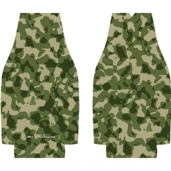 BarProducts.com Custom Coasters / Coolers Kolorcoat™ Zipper Bottle Cooler - Camo