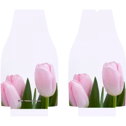 BarProducts.com Kolorcoat™ Zipper Bottle Cooler - Pink Rose